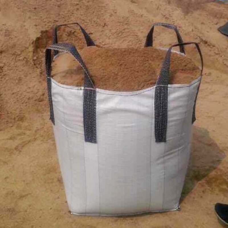 Prodotto personalizzato, grande borsa tessuta bianca in polipropilene 1 tonnellata/borsa FIBC supersack