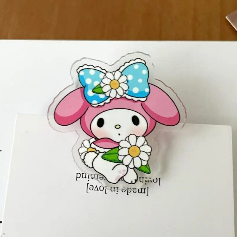 Kawaii Sanrio Hellokitty Kuromi Mymelody Cinnamoroll Pochacco Pompompurin Sealing Clip High Beauty Pp Clip Gift Toys For Girls