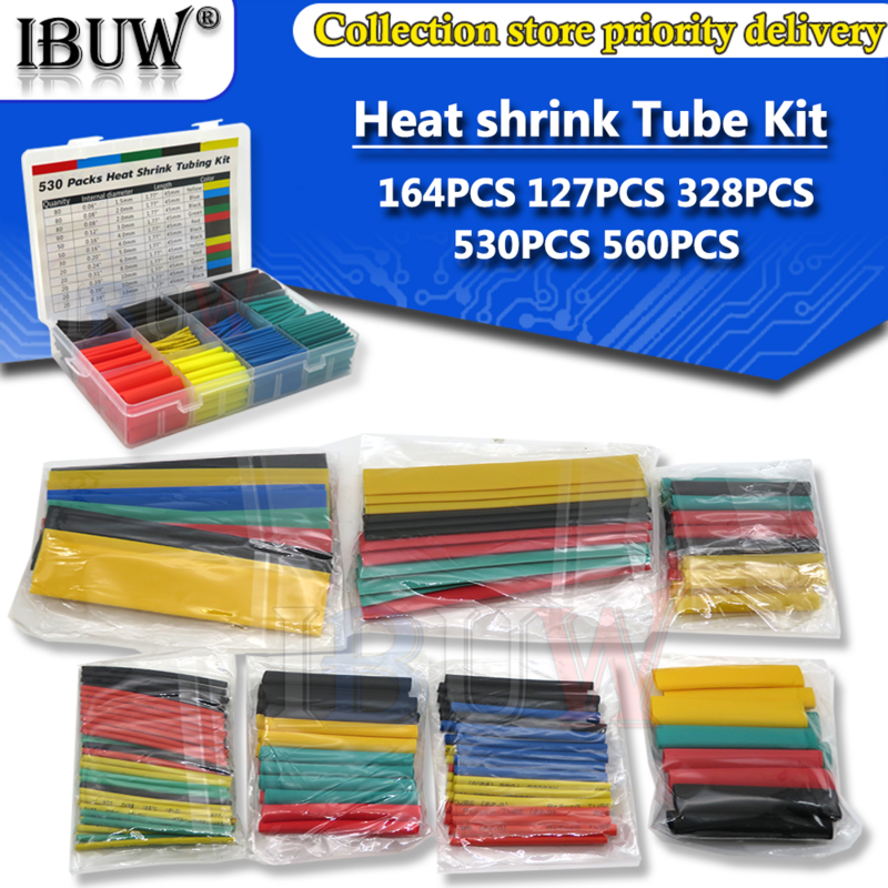 Heat shrink Tubing Thermoresistant Tube Wrapping Kit Electrical Connection Wire Cable Insulation Sleeving for wires shrink wrap
