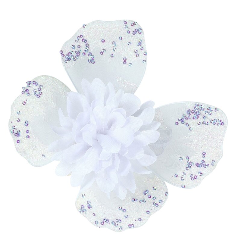 Q0KB adorables accesorios florales para fotografía recién nacido, disfraz con amuleto mariposa y Ángel y flores