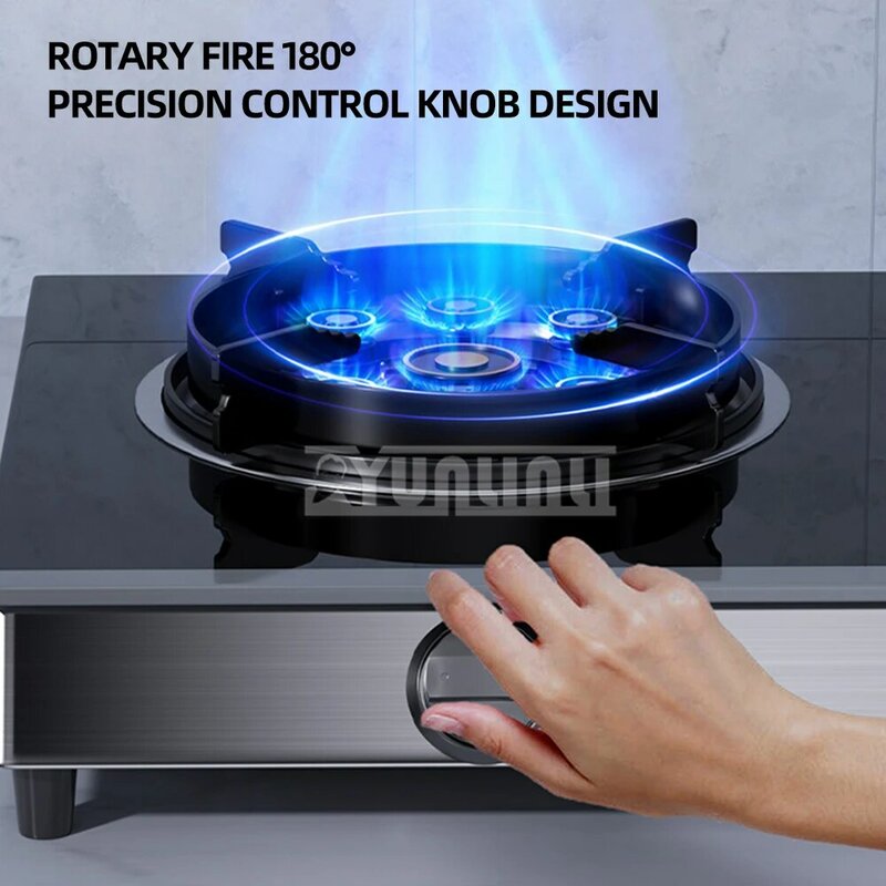 Кухонная газовая плита с ожесточенным огнем, домашняя кухонная плита, настольная газовая плита с сжиженным природным газом