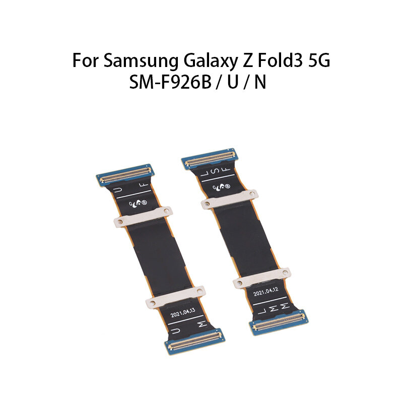 Org (1 paio di assi rotanti) cavo flessibile del connettore della scheda madre della scheda madre per Samsung Galaxy Z Fold3 5G / SM-F926B / U / N