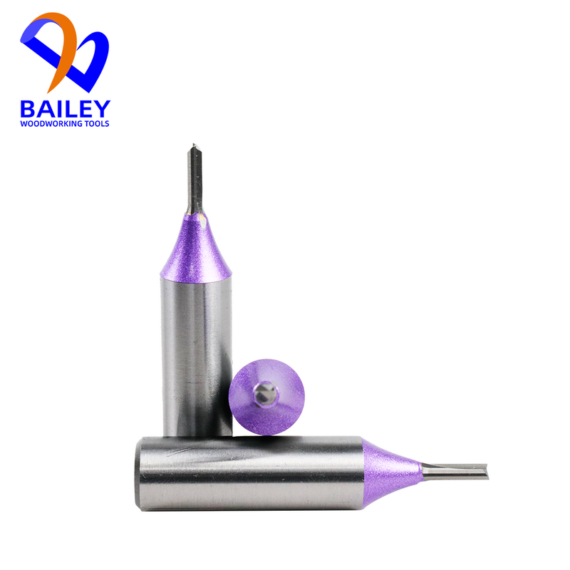 BAILEY 1 pz 3/3.5mm 2 flauti TCT punta dritta strumento per la lavorazione del legno fresa a candela carburo di tungsteno per MDF compensato truciolare legno