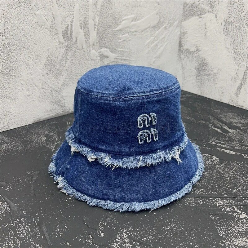 Fisherman's Hat Design Bucket Hat 513607 Men New Fashion blue Color and Women's new Leisure Summer Outdoor Beach Hat Sunshade