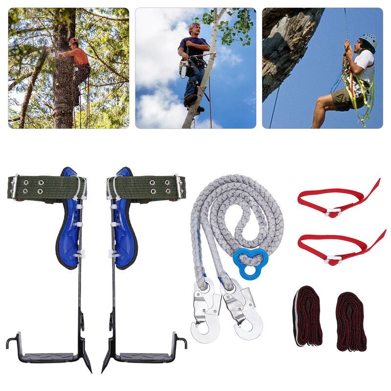 Équipement d'escalade d'arbres avec ceinture et ULréglables, ramassage d'arbres, pointes d'escalade de fruits, sangles de pied, ULde protection, abattage