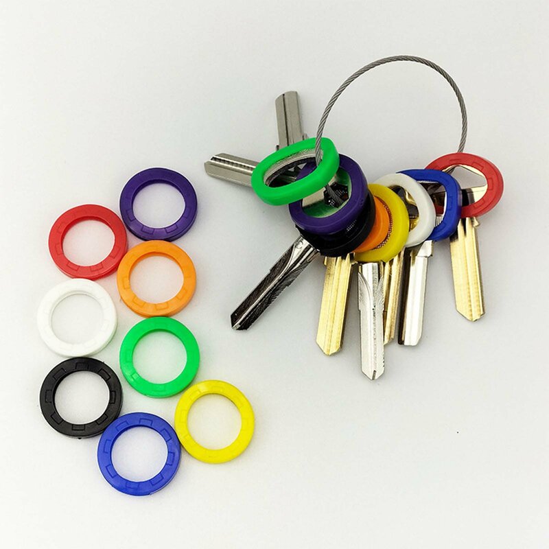 5 pezzi coprisedili per chiavi anelli chiavi identificativi copertine etichette di codifica marcatore per appartamento casa ufficio