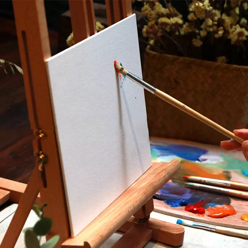 10 pezzi accessori per principianti forniture artistiche per bambini acquerello bianco bianco pannello di tela studente pittura a olio con primer portatile
