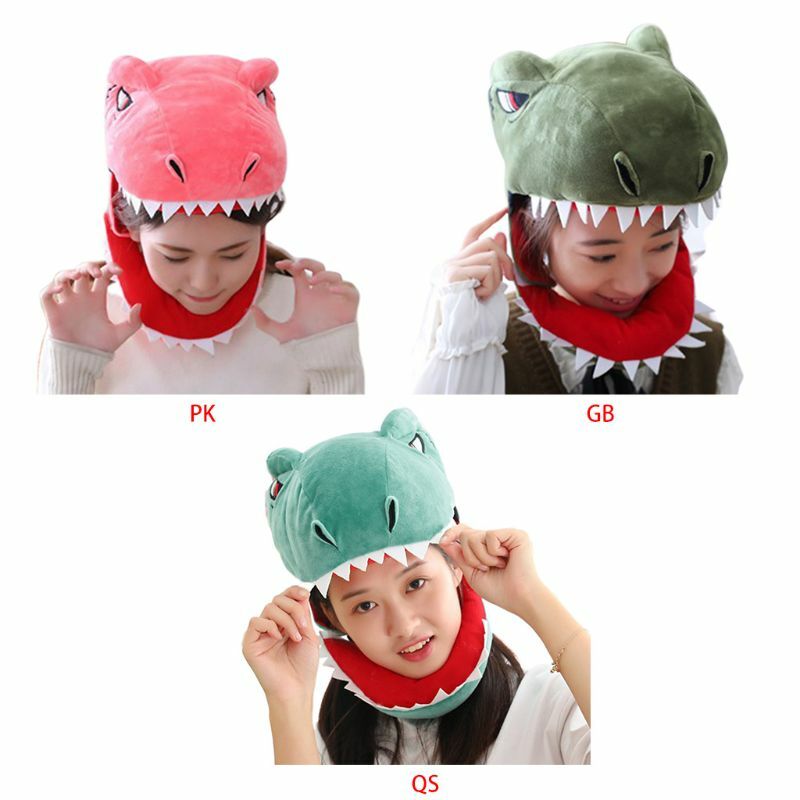 Maschera per berretto da dinosauro simpatico cartone animato giapponese per adulti, accesso cosplay per feste Halloween