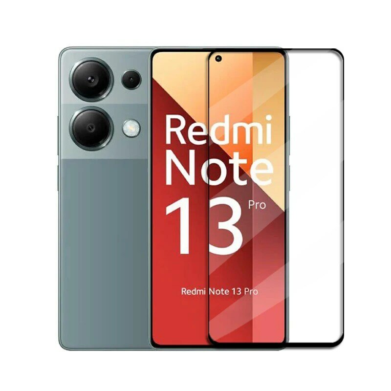6 in1 szkło Redmi Note 13 Pro globalne pełna hartowana obudowa szkło Redmi Note 13 Pro ochrona ekranu folia ochronna do aparatu Redmi Note 13 Pro