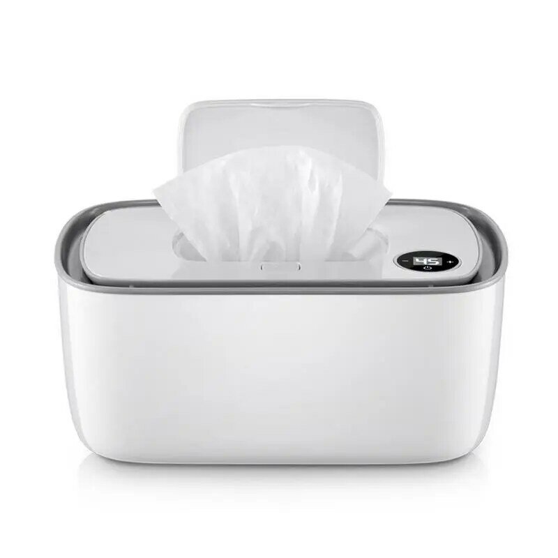 18W Large Capacity Portable Wipe Warmer Wet Wipes Dispenser Holder One Key To Adjust Temperature LED Realtime Display