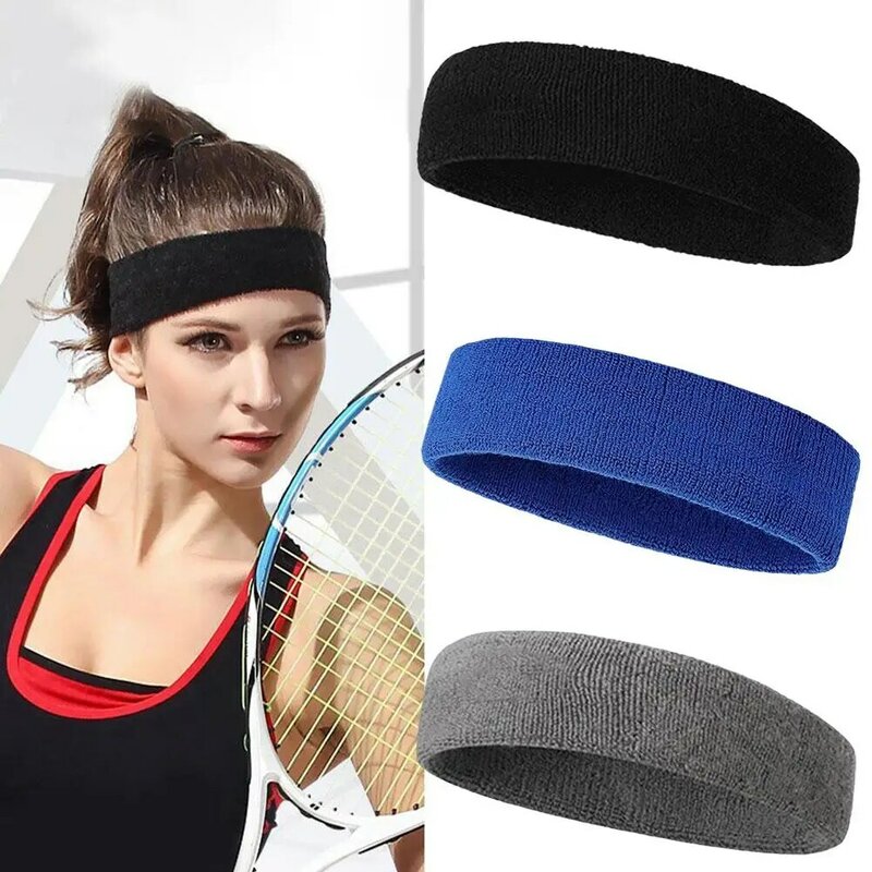 1pcs Sweatband Sports Gym Athletic Headband Anti-Slip Volleyball Breathable Band Yoga Basketball Men Fitness Women Hair I6P2