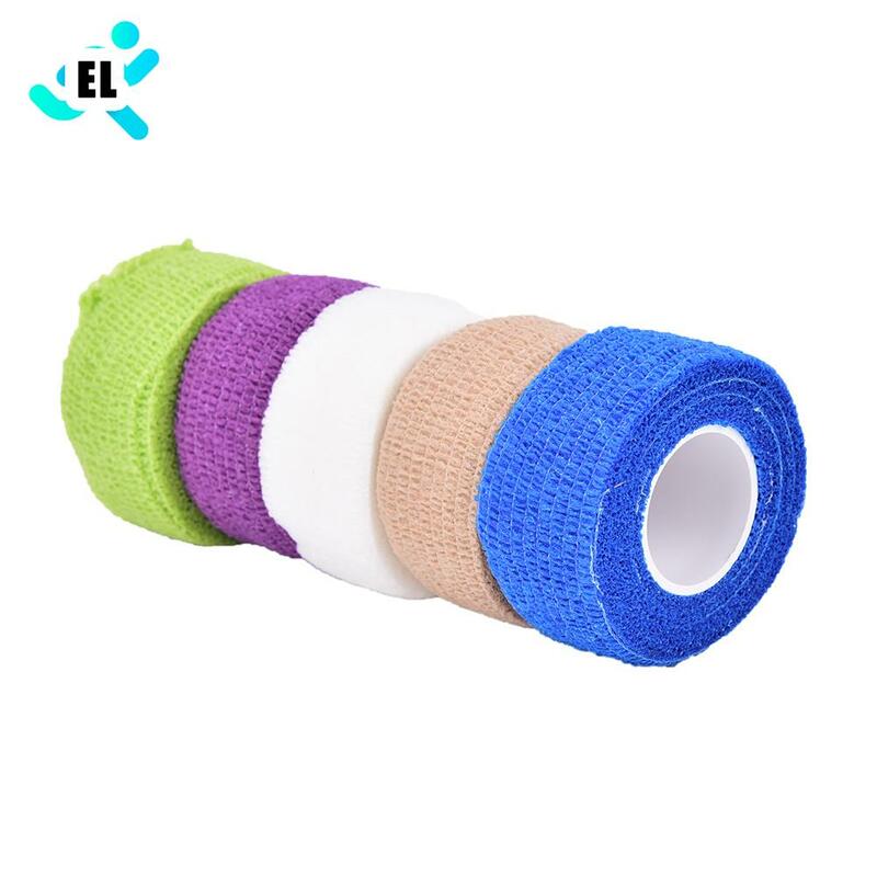 Impermeável auto-aderente bandagem envolve respirável elástico adesivo fita de primeiros socorros 4.5m * 2.5cm transporte da gota