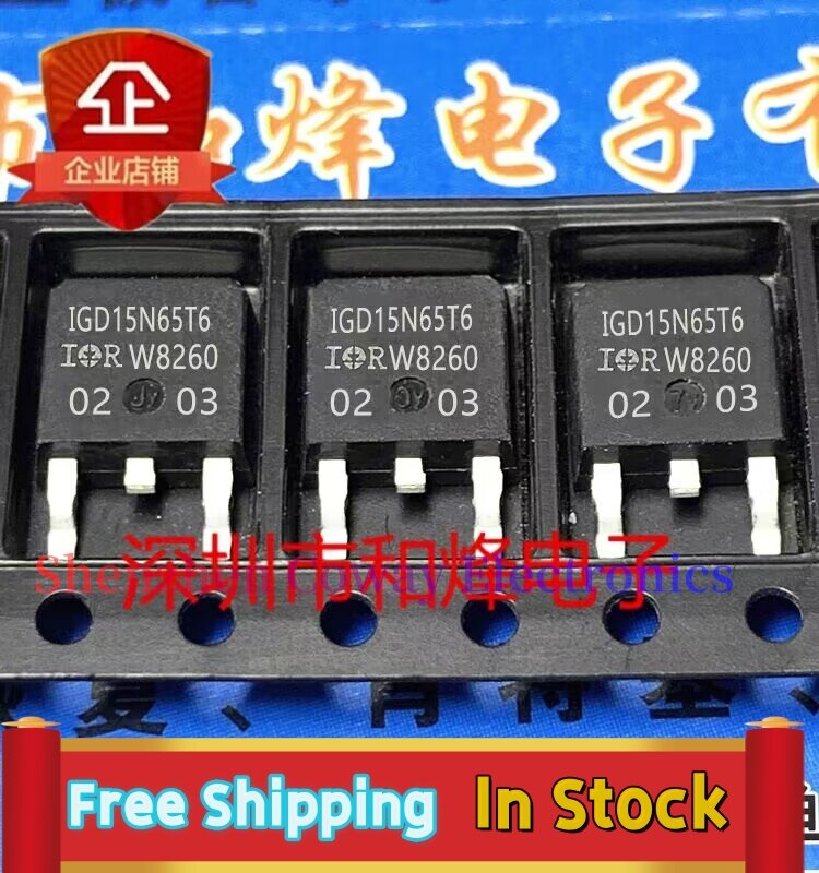 10PCS-30PCS  IGD15N65T6  TO-252 MOS   In Stock Fast Shipping
