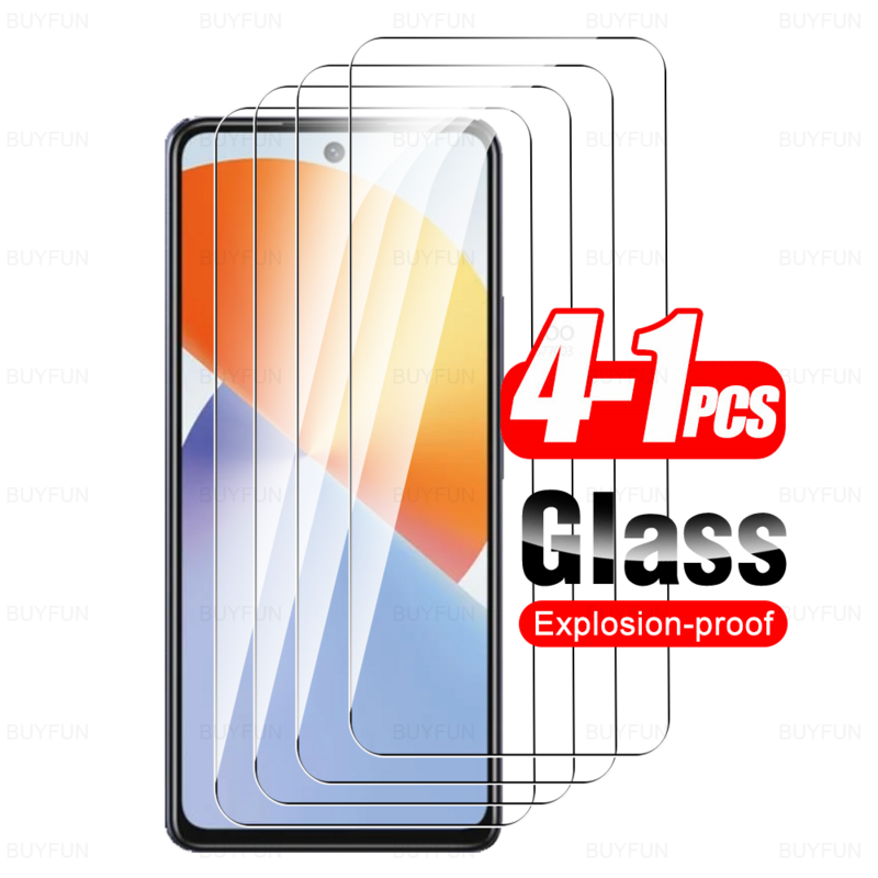 For Infinix Note 30 4G Glass 1-4Pcs Protective Tempered Glass Note30 Pro 30Pro InfinixNote30 5G 6.78'' Premium Screen Protector