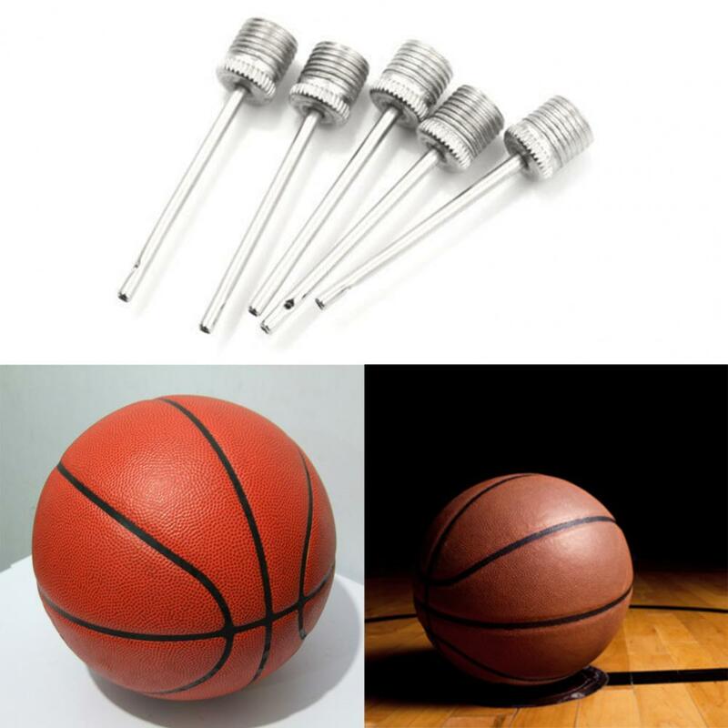 Agulhas portáteis da bomba de ar do metal, inflando os pinos, tamanho padrão, ajuste para o voleibol, basquetebol, 10 PCes
