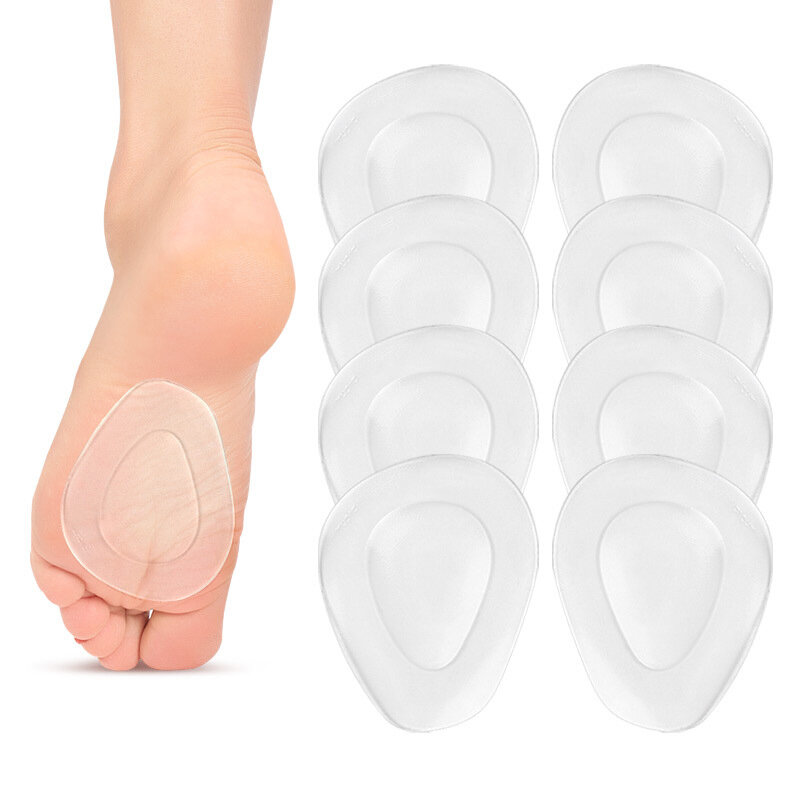 Almofadas metatarsais antiderrapantes bola de almofadas de pé para saltos inserções de sapato de gel macio para alívio de dor de pé de mortons neuroma calo
