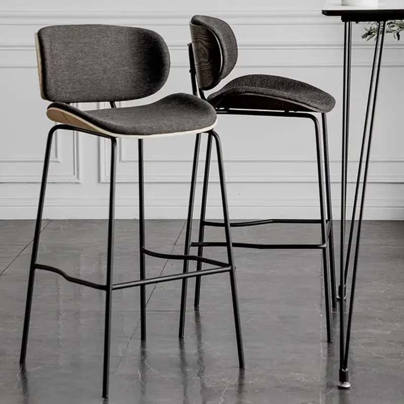 VIP Black Island Chair sedia da Bar personalizzata schienale creativo sgabello alto stile industriale