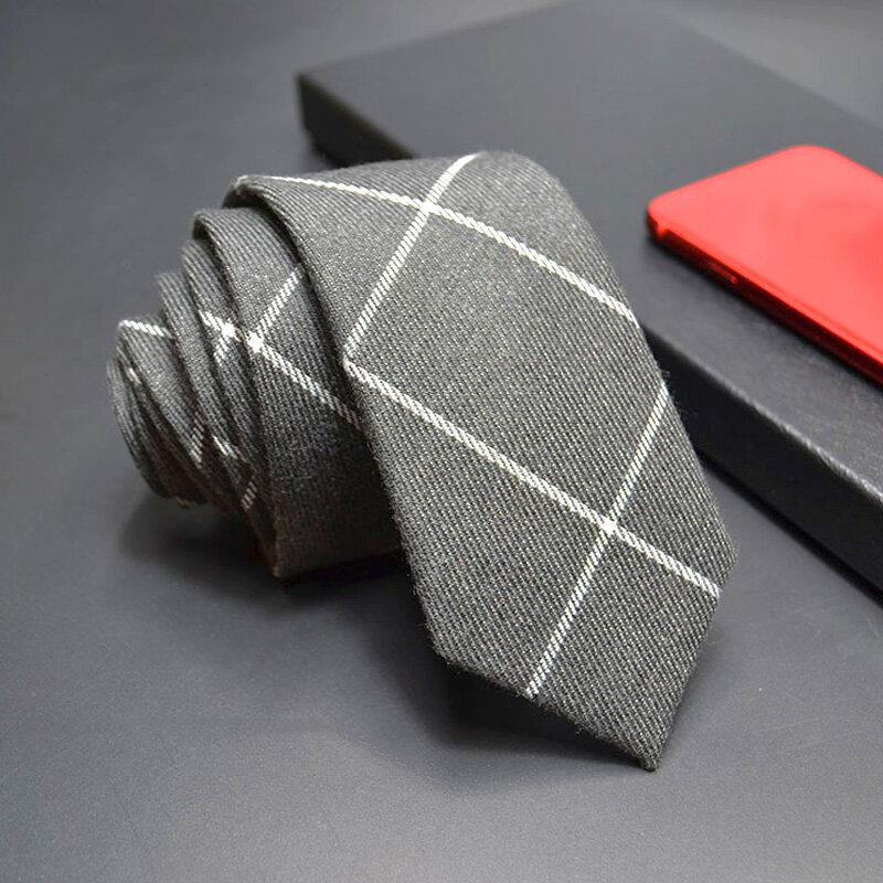 Dasi wol imitasi untuk pria, dasi kasual polos kurus korbata ramping bergaris dasi untuk hadiah pernikahan, aksesori Cravat