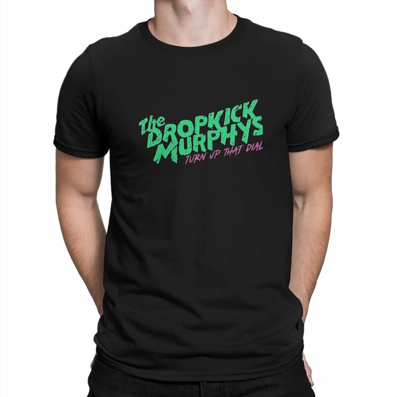 Magliette con Logo verde da uomo Dropkick Murphys top divertente manica corta O collo Tees T-shirt regalo di compleanno
