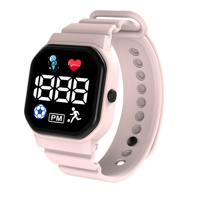 Giochi per bambini guarda lettore musicale Smart Watch sport pedometro Health Tracker con torcia gioco matematico cronometro Timer orologio regali per bambini