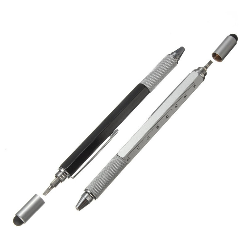 1 sztuk/partia nowa poziomica do śrubokręt w formie długopisu długopisowych z wielofunkcyjny metalowy i plastikowe pióro