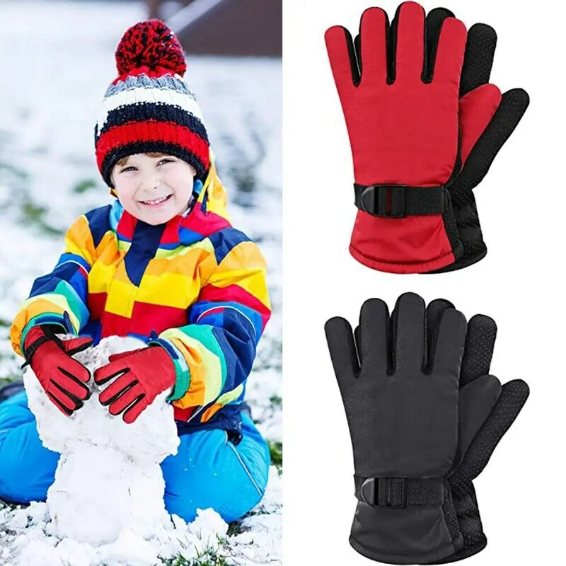 Nowe dzieci dla dorosłych zimowe ciepłe rękawice dla chłopców i dziewcząt na snowboardzie wiatroszczelna wodoodporna zagęszczona zima musi być moda