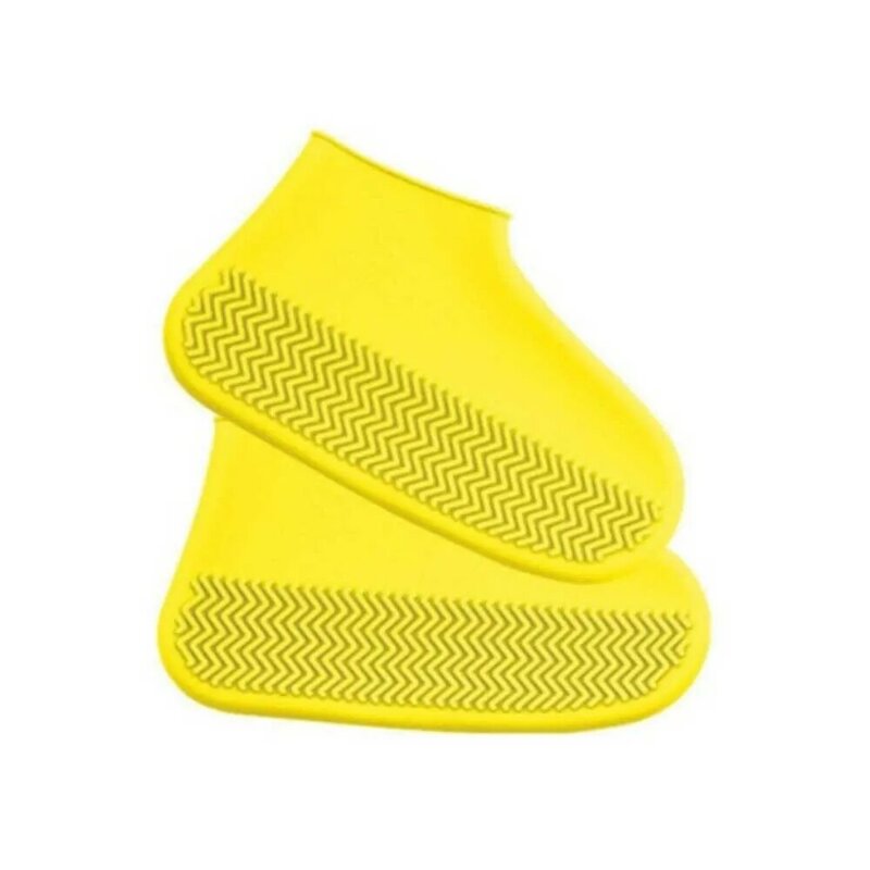 Impermeável Silicone Shoe Cover, Reciclável Boot Cover Protector para exterior, Rainy Non-Slip Sole, Equipamento confortável, 1 Par