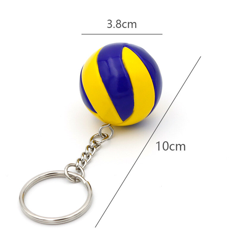 PVC Volleyball Keychain Ornaments Business Volleyball Beach Ball Sport For Players Student Sports Souvenirs Competition Prizes