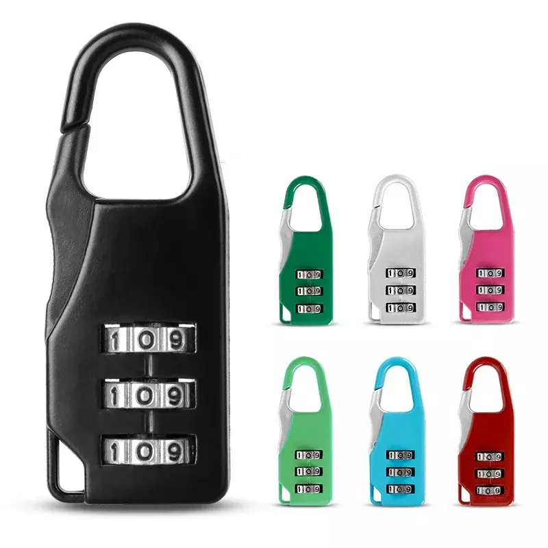 Mini Dial Digits Code Number Password Combination Padlock Safety Travel Security Lock for Luggage Lock Padlock Gym Zine Material