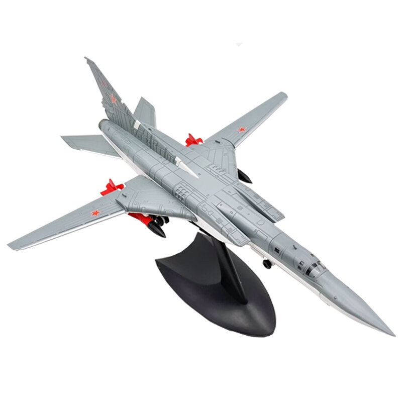 Avión bombardero retrovisor de Metal a escala 1/144, modelo de juguete de avión militar soviético Tupolev Tu22 TU22M3, adorno de colección, regalo