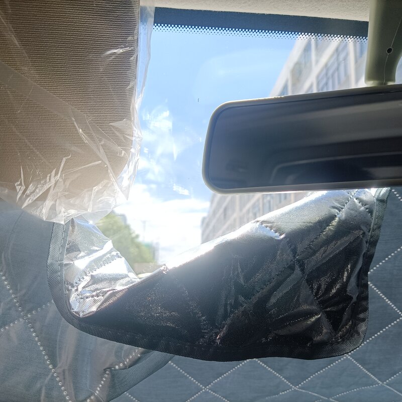 Parasole termico interno Kit tenda a blocco Uv parasole per finestrino dell'auto per Fiat Ducato 2006 - 2023