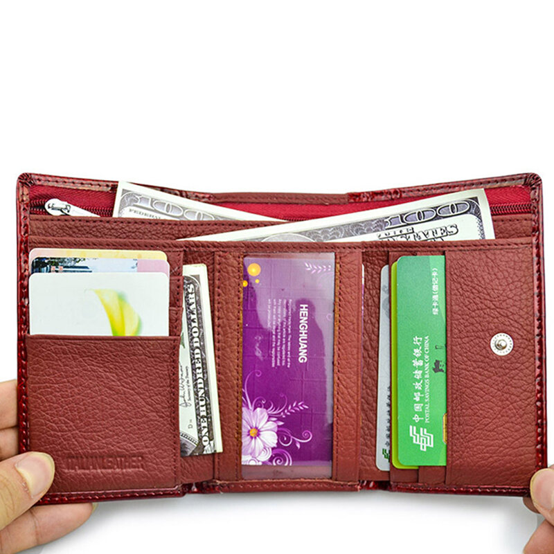 Echt leder Brieftaschen für Frauen Luxus Designer Brieftasche Damen Geldbörsen glänzend 2022 Mode Handtasche weibliche Serpentine Clutch Tasche