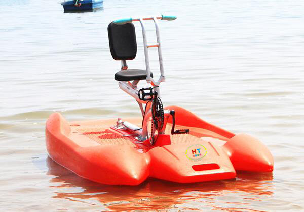 Пластиковый водный велосипед для 2 человек с дельфином для спорта на открытом воздухе
