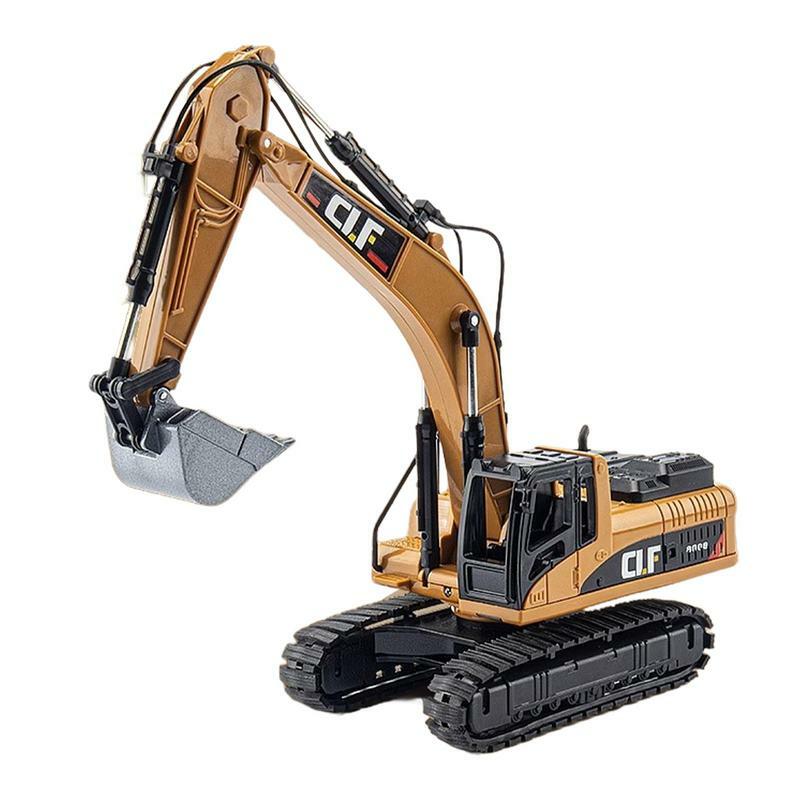 Mini Construction Toy Cars Simulation Pull Back Car Alloy Models Bulldozers Excavators Forklift Mini Truck Toy For Kids Boys