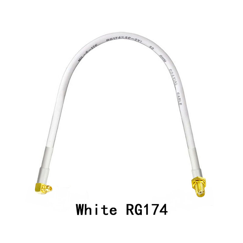 Cable Coaxial para módem, Conector de ángulo recto macho MMCX, SMA hembra, interruptor Jack, RG316, RG174, adaptador de 15cm, nuevo