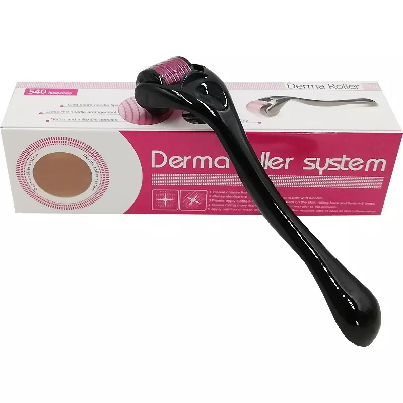 Mezoroller Beard Roller DRS 540 aghi Micro-Needling Derma Roller per la ricrescita dei capelli cura della pelle trattamento del corpo Microniddle MTS