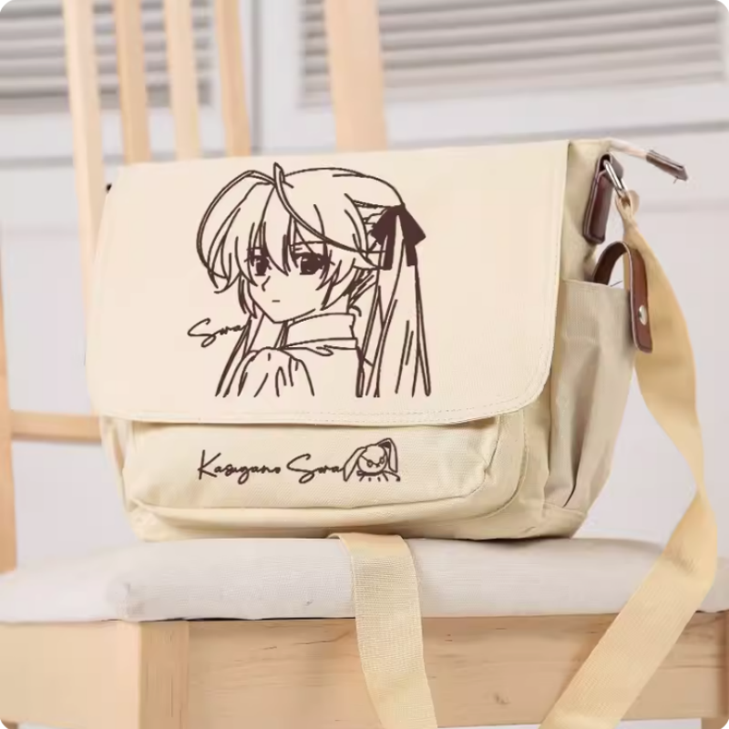 Аниме Kasugano Sora мультяшная сумка Unsix модная повседневная сумка через плечо для подростков Студенческая сумка-мессенджер B1286