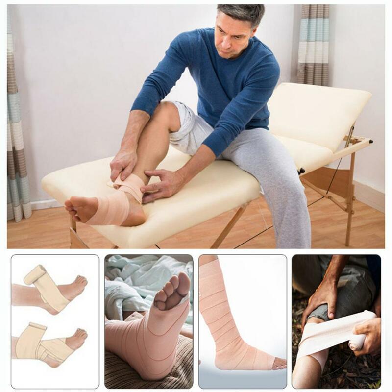 lastic Bandage Skin Friendly Breathable First Aid Kit Cotton PBT Gauze Wound Dressing Medical Nursing Emergency First Aid Tool