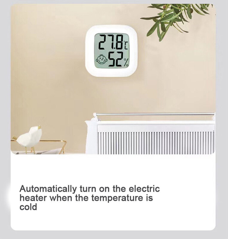 샤오미 Tuya Zigbee 온도 습도 센서, 냉장고 센서, 미니 LCD 디지털 디스플레이, 온도계 습도계 호환