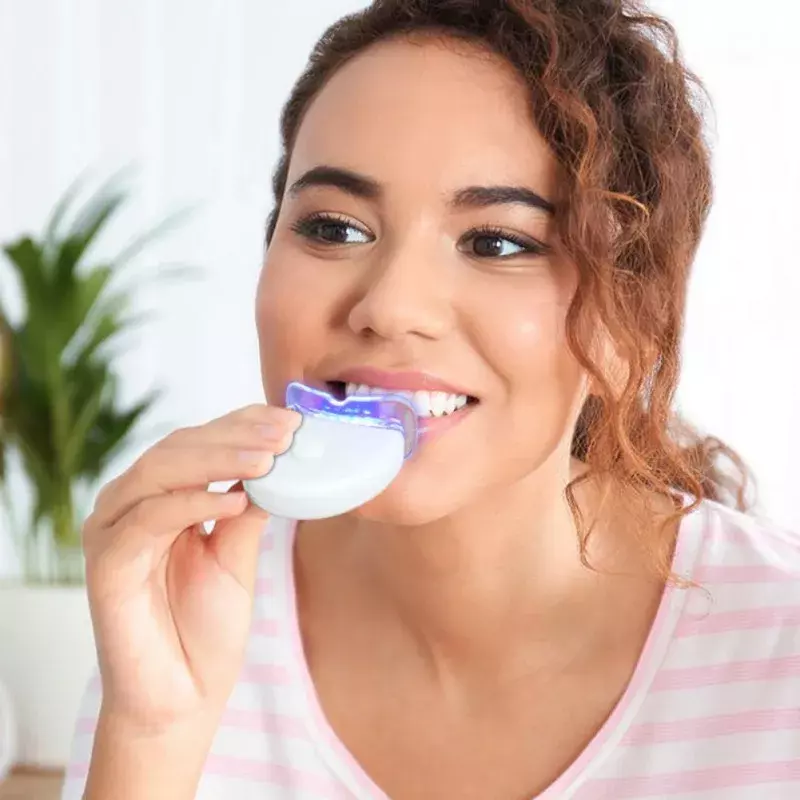 دروب شيب أدوات تبييض الأسنان للاستخدام المنزلي مع ضوء led العناية بصحة الفم مبيض الأسنان تبييض الأبيض بيروكسيد الكرباميد السائبة
