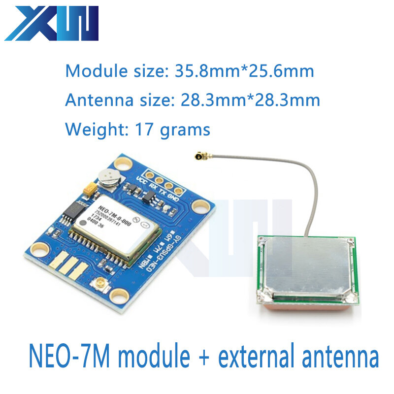 Módulo GPS para Arduino STM32, NEO-6M micro USB, NEO-7M, posicionamiento por satélite, 51, un solo chip