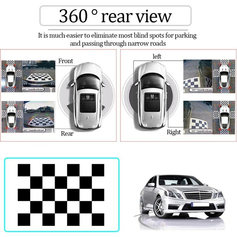 2D Автомобильная камера DVR система калибровки для 360-градусного панорамного обзора птичий глаз