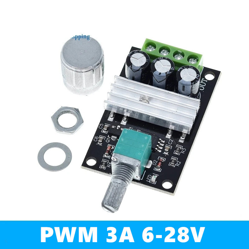 PWM DC regulator kecepatan motor, saklar kontrol kecepatan 2A 3A 5A 10A fungsi 1803BK 1203BK