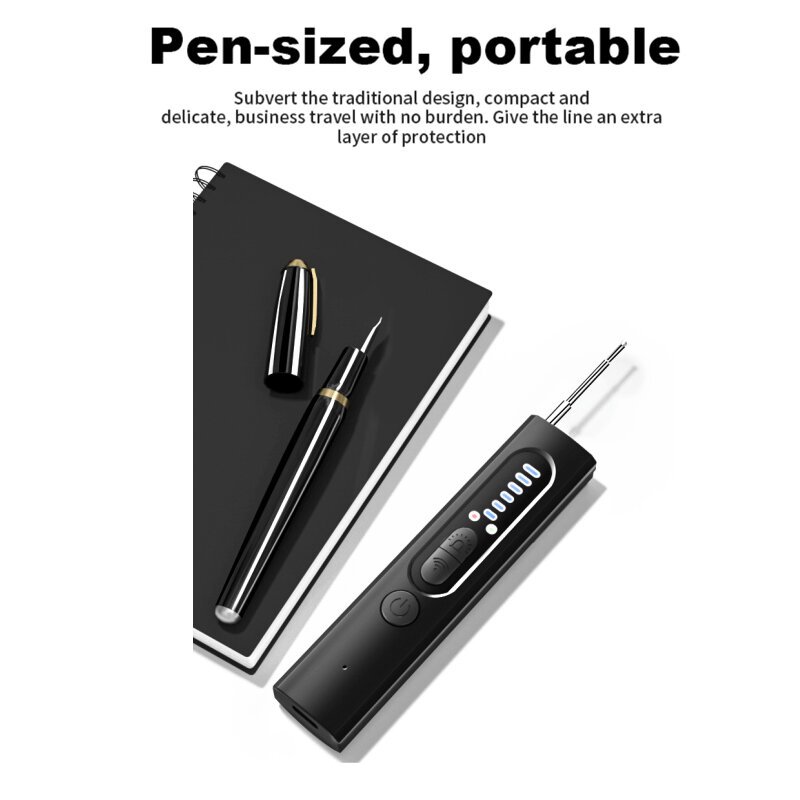 Pen Size Mini Draagbare Draadloze Signaaldetector Pinhole Verborgen Camera Detector Anti-Tracking Positie Gps Positionering