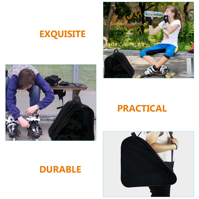 Borsa per pattinaggio a rotelle scarpe da ginnastica da donna Skate Packing Tote Bag Holder custodia portatile Oxford Cloth Child