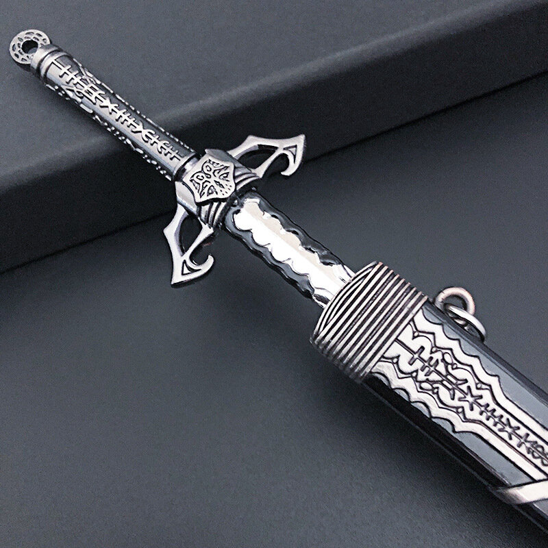 Legal letra openert espada liga espada decoração para mesa arma pingente modelo arma pode ser usado para o papel jogando o homem presente