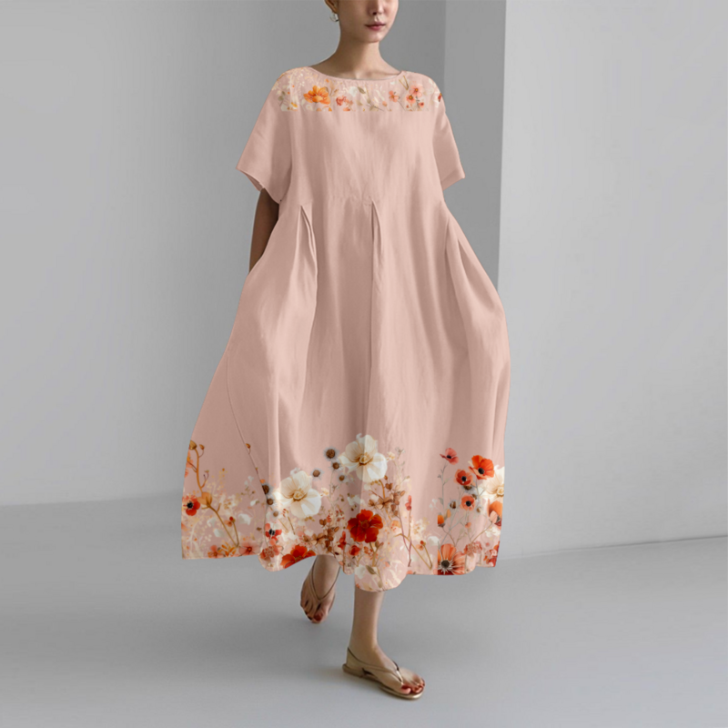 Letnia sukienka damska kwiatowe sukienki plażowe stylowa sukienka oversize luksusowa moda dziewczyna Party popularne ubrania Vestido elegancka szata
