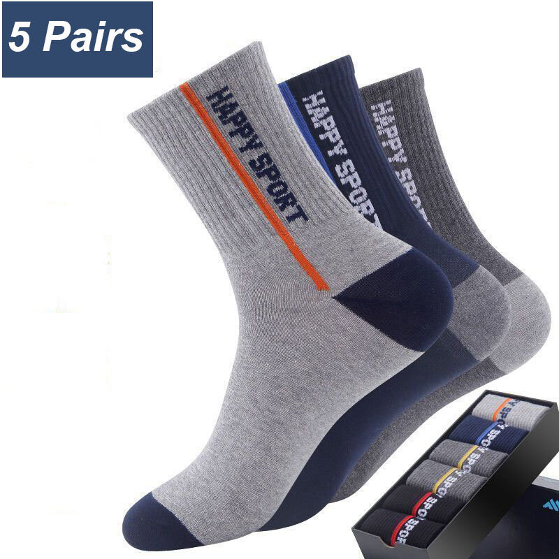 5 Pairs Men's Summer Sports Socks 2023 New Hot Selling Casual Deodorization Sweat Absorption Breathable And Wear-resistant Meias
