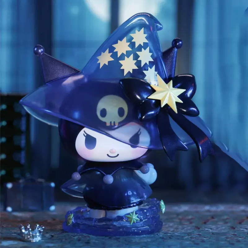 Toptoy Sanrio Kuromi Witch Festival Series Dark Card Tide Play Figure Ornament Gift, nuevo