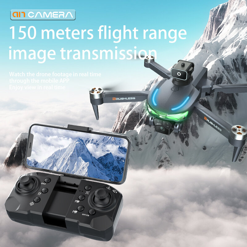A17 Drone 8K Professinal with HD Three Camera Obstacle Avoidance Brushless Motor GPS 5G WIFI RC FPV Optical Flow Quadcopter Toy